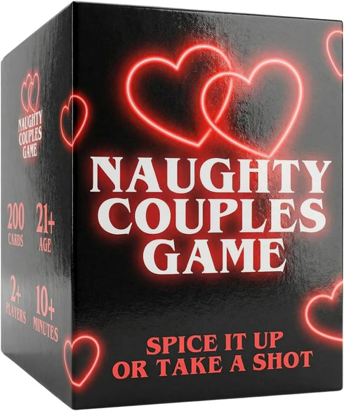 Naughty Couples Game Couples Games for Adults, Spicy Drinking Game with 200 Conversation Starters &