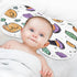 YETTASBIN Pumpkins Muslin Baby Burp Cloth, Super Soft Absorbent Cotton Burp Rag Baby Bibs Feeding Cloth for Newborn