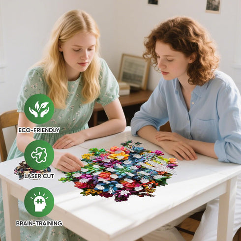 Adults,500Pieces Gift,17.2 16.6in Wooden Puzzles for Colorful Succulent Plants Jigsaw Puzzles,Unique Irregularly Shaped
