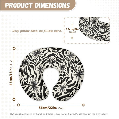 GOSTONG 2 Pack Nursing Pillow Covers Nursing Pillow Slipcover for Breastfeeding Moms, Tropical Cow Zebra Soft
