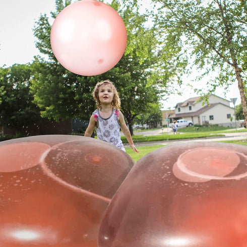 Water Ball Bubble Ball for Adults, 47'' Inflatable Soft Rubber Beach Ball for Outdoor Parties