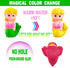 Staroud Bag(9 Packs) Color Changing No Hole Bath Toys for Toddlers Kids, Water Table Toys Rubber Animal with Bath Book