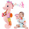 Baby Girl Toys 0-6 Months, Infant Musical Stuffed Animals with Bright Colors, Crinkle Sound Paper, Multi-Textures &