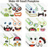 Halloween Pumpkin Decorating Craft Stickers, 48 Pack Mini Face Stickers for Kids Toddlers Treats Party Favors