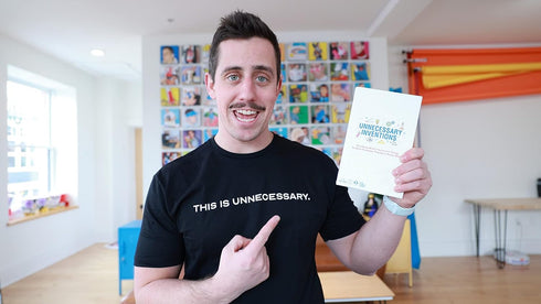 Unnecessary Inventions Game, Invent Things to Solve Problems That Don’t Matter, Ages 12+, 4-8 Players