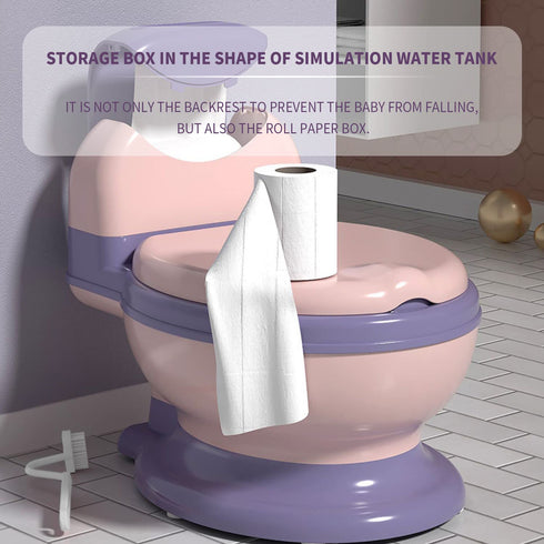 Koyosnier Potty Training Toilet, Realistic Potty Training Seat, Toddler Potty Chair with Soft Seat, Removable Potty