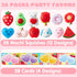 28 Packs JOYIN Valentines Day Gift Cards with Mochi Squishy Toys, Kawaii Mochi Squishy Toy to Squeeze Stress Relief