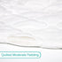 100% 52" 28" Crib Mattress Protector Sheets Fitted Waterproof Crib Mattress Pad Cover, Noiseless & Machine Wash