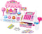 Ice Cream Store Mini Cash Register with Pretend Play Desserts, Working Scanner,