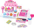 Ice Cream Store Mini Cash Register with Pretend Play Desserts, Working Scanner,