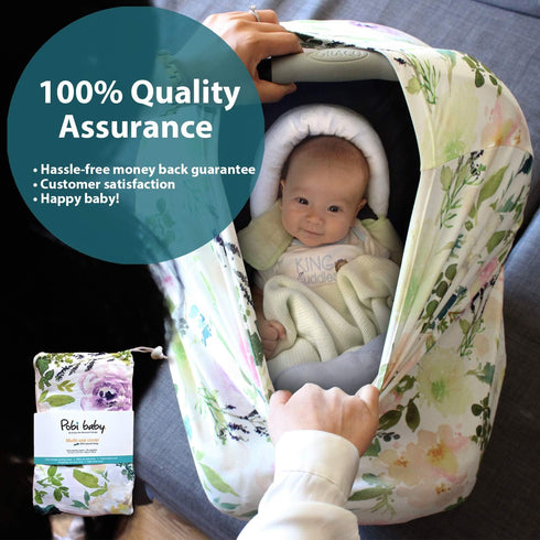 Pobi Baby Premium Multi-Use Cover - Nursing, Car Seat, Shopping Cart, High Chair, and Breastfeeding Cover - Ultra-Soft