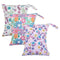 ALVABABY 3pcs Cloth Diaper Wet Dry Bags Waterproof Reusable with Two Zippered