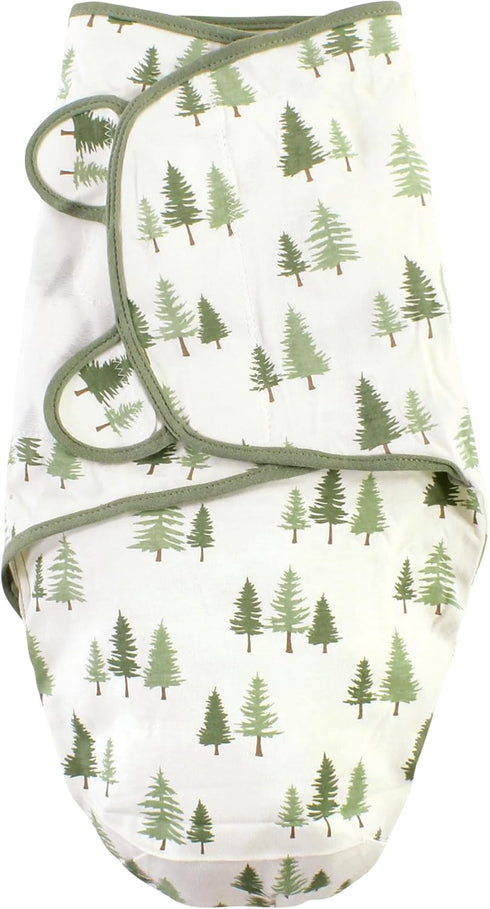 0-3 Hudson Baby Unisex Baby Cotton Swaddle Wrap, Forest Animals, Months