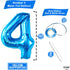 KatchOn Big Blue Number 4 Balloons - 40 Inch Blue 4th Birthday Balloons for Boys, Fourth Birthday Decorations