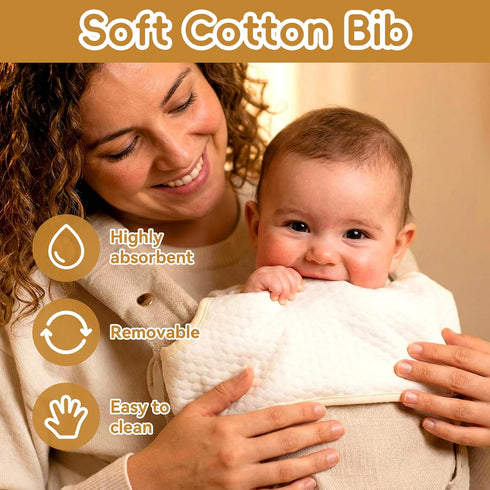 Toddler-7-45 lbs 0-36 Baby Carrier for Newborn to Months Versatile & Adjustable Linen Carrier with Front Pocket