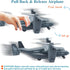 OTONOPI Military Helicopter Toy Marines Force Plane Model Alloy Plane Transport Army Aircraft Fighter Jet Die-Cast