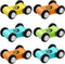 6 Pieces Wooden Mini Car Ramp Race Track Toys, Wooden Car Ramp Racer Toy Replacement Vehicle Set