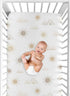 Sweet Jojo Designs Fitted Baby Crib Sheets (Taupe Boho Desert Sun) for Girls, Infant Nursery, Toddler Room - Standard