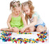 Building Bricks 1000 Pieces Bulk Toys, Kids Building Blocks Compatible with All Major Brands, Accessories with Wheels
