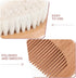Set BESPORTBLE Brush and Comb for Boys, Soft Wool Bristles with Beech Wood Handle, Gentle Scalp Grooming and Bathing