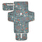 Cowboy Teal Blue Portable Changing Pads, Wild West Toddler Changing Mat Station Pad for Infants, Reusable Diaper