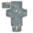Cowboy Teal Blue Portable Changing Pads, Wild West Toddler Changing Mat Station Pad for Infants, Reusable Diaper