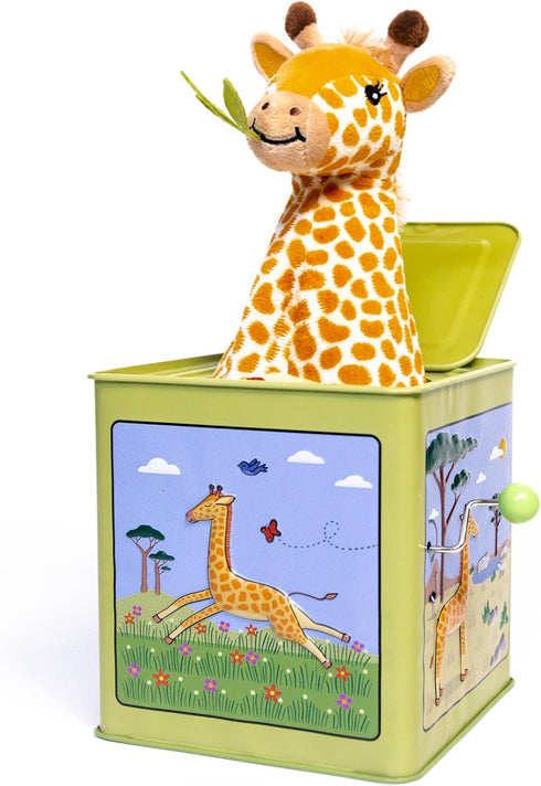 Vintage Tin Toy Giraffe Jack in The Box, Jack Rabbit Creations Small Toy