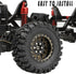 RC 1.2in Beadlock Tires 62 * 24mm, Soft Sticky Rubber Tires for 1/18 Trx4m, 1/24 SCX24 FCX24, 4PCS (Style B)