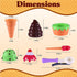 Kids Ice Cream Toy Set - Pretend Play Sweet Treats Ice Cream Parlour Dessert Accessories