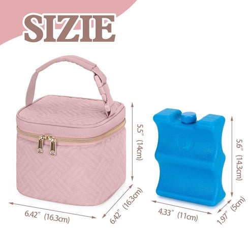 Pack 4 5 Fasrom Breastmilk Cooler Bag with Ice Fits Baby Bottles up to Ounce, Insulated Baby Bottle Bag for Nursing