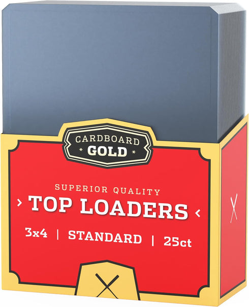 35pt Top Loaders for Cards - 25 Count - Premium 3x4 Inch Trading Card Protectors