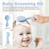 6 Set Baby Grooming Kit - Piece in Storage Bag(Blue) - Soft Brush, Comb, Nail Clippers, Nasal Aspirator, Safety