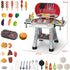 Yiwsnust Set Set Playset, 2 4-8 Kids Play Grill Kitchen Toys: BBQ Outdoor Toys Play Grill with Smoke Sound Light