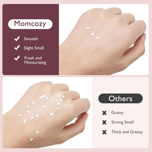 Momcozy 1.41 oz Nipple Cream Safe for Breastfeeding, No Wipe Off Lanolin-Free Nipple Balm, Soothing Cream