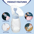 Pack Deluxe Manual Silicone Breast Pump and No Touch Forehead Thermometer for Babies and Adults | Bundle
