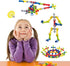 Kids Building Kit STEM Toys, 110 Pcs Educational Construction Blocks DIY Learning Set for Ages 3-10