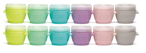 melii Snap & Go Baby Food Storage Containers |12 Pack 2 oz,