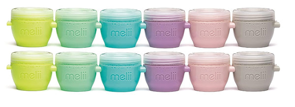 melii Snap & Go Baby Food Storage Containers |12 Pack 2 oz,
