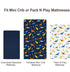 3 Pack Pack david's kids Mini Crib Sheets, Soft Breathable Premium N Play Sheets for Baby Boys Girls Neutral, Playard