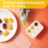 Powerwan 3-12 Baby Fruit Food Feeder with Popsicle Mold, Cute Teething Toys Silicone Teethers for Babies Months