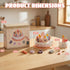 2-5, Pretend Play Food for Toddlers Wooden Birthday Fake Cake with Candles and Numbers,Tea Party Learning Kitchen Gift
