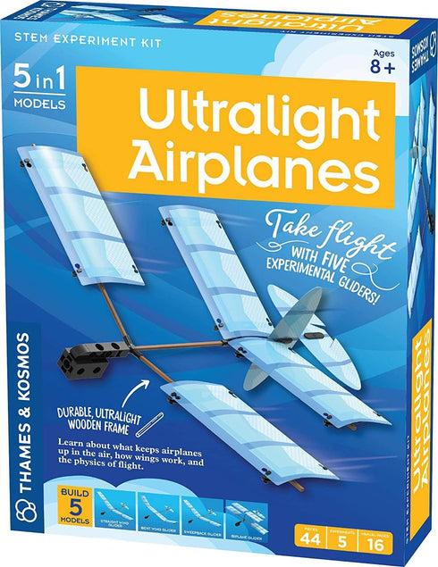 Thames & Kosmos Ultralight Airplanes STEM Kit | Build 5 Gliders | Learn Airplane Physics | Ages 8+