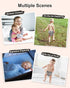 6 Pack 6pcs babygoal Reusable Cloth Diapers with Rayon from Bamboo Inserts and Wet Bag, Baby Washable Pocket Nappy