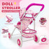 Set Playset 3 4 5 6 Baby Doll Toys with Stroller, Crib, Dining Chair, Realistic Doll Accessories for Kids Pretend Play