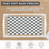 JIANADAER 28"x52", Checkered Fitted Crib Sheet Grey and White Plaid Geometric Gingham Standard Crib Mattress Fitted