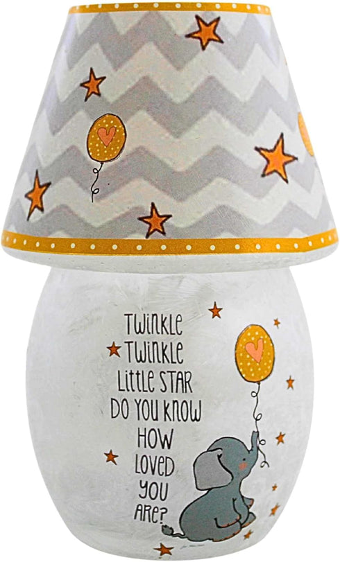 Stony Creek Ske9226sccl 5.50In (1Pc) Moon & Stars Lit Votive W Shade Lighted Glass Accent Twinkle New Baby Gift Nursery