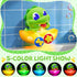 Yitbisy 1 2 3 1-3 Dinosaur Baby Bath Toys for Year Old Boys, Dino Bath Bubble Machine with Rainbow Lights & Water