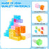 Set, 3-12(Transparent) VigorFun Magnetic Blocks Magnet Building Blocks with Toy Figurine and Storage Bag for Kids