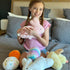 6 Pack Set MaoGoLan Plush Pillow Easter Stuffed Animals Bulk with Rabbit Shaped Throw Pillows Easter Egg Plush for Kids