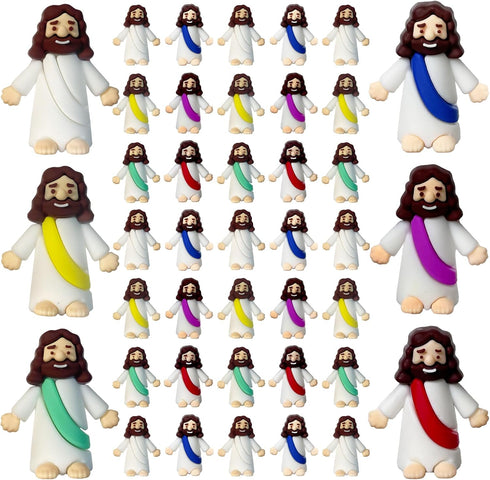 Mini Jesus Figurine Set - 30pcs Action Figures, Tiny Jesus Figures for Hide and Seek Religious Gifts for Easter
